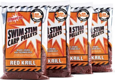 Produktbild von Dynamite Baits Swim Stim Red Krill Pellets 3mm 900 gr