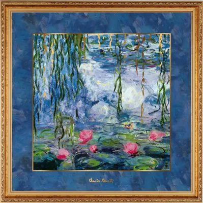 Produktbild von Goebel Claude Monet - "Seerosen mit Weide" (Wandbild,...