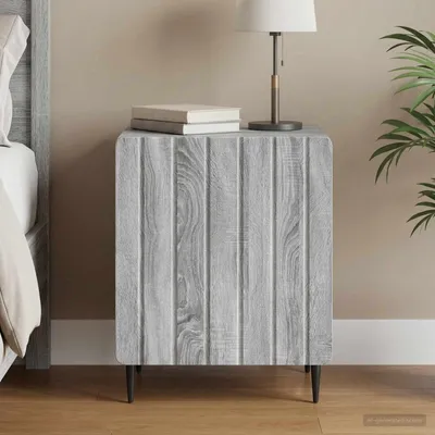 Immagine prodotto di vidaXL Comodino Sonoma grigio, 43 x 34,5 x 52 cm, realizzato in legno composito