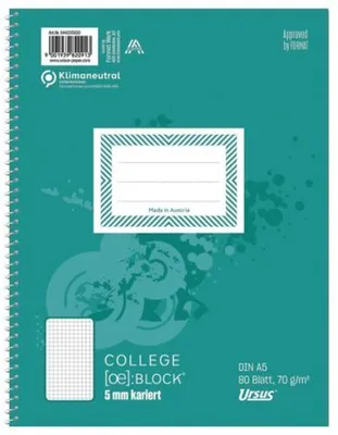 Image de Collège A5 ECF70g quadrillé 80feuilles