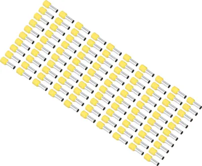 Obrázok produktu pre 100 ks PVC izolovaných ferulí Terminálová guľatá rúrka Medený krimpovací konektor pre 8AWG drôt E10?18
