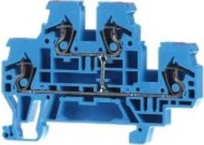 Produktbild von WAGO 870-509 Doppelstockklemme 0.08-2.5 4 qmm blau