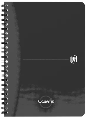 Immagine prodotto di Oxford 400180064 Quaderno a spirale Oxford Office "Oceanis", A5, PP, a righe, nero