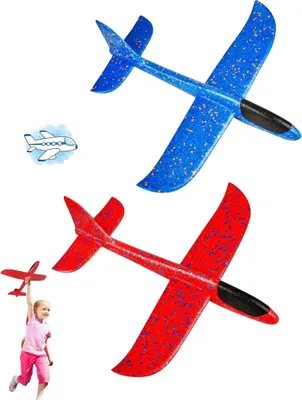 Produktbild von Flugzeug Spielzeug 24 cm, Polyspanschaum, 2-teilig, für Outdoor-Spiel