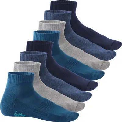 Produktbild von Footstar EVERYDAY! Damen & Herren Kurzschaft Socken mit Frottee-Sohle (8 Paar) - Jeans 39-42