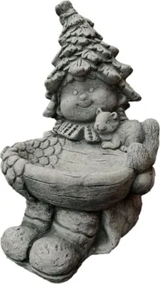 Produktbild von Schönes Wald Kind Wichtel aus Steinguss Frostfest Witterungsbeständig DE-255