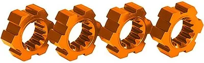 Produktbild von TRAXXAS Radmitnehmer Aluminium orange (4) TRX7756-ORNG
