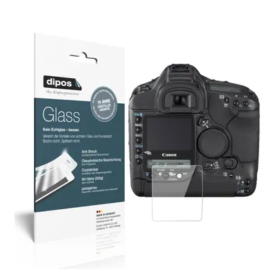 Produktbild von 2x Schutzfolie für Canon Eos 1DS Mark II - Anti-Shock 9H Folie dipos Glass Kunststoffglas