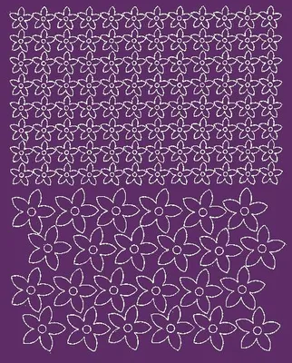 Produktbild von Aufkleber für Fahrradhelme, Blumenaufkleber, 120 Stück, lila matt.