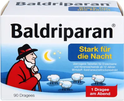 Produktbild von Baldriparan stark für die Nacht Dragees, 90 St. Tabletten
