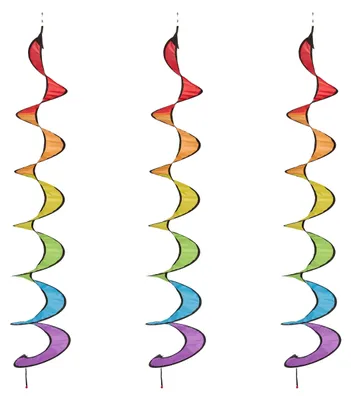 Image de Omgoods - Ensemble de 3 mobiles colorés pour le vent