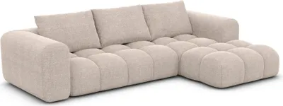Produktbild von Strukturstoff L-Form Sofa Lavera Beige Rechts