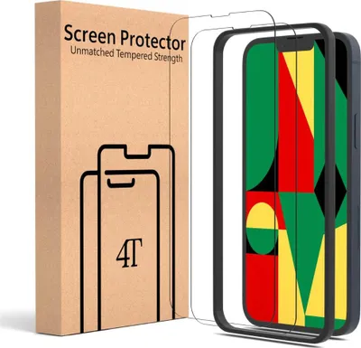 Image de verre pour iPhone 13 Pro Max/14 Plus - 2 pièces