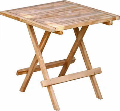 Produktbild von Beistelltisch quadratisch GAZA-120 aus Teakholz massiv, B/H/T: ca. 50/50/50 cm