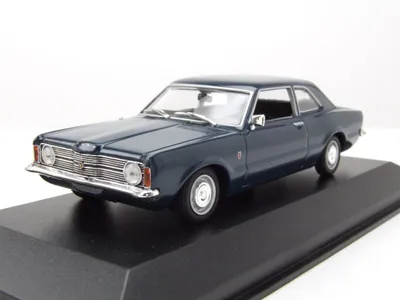 Produktbild von Ford Taunus 1970 dunkelblau Modellauto 1:43 Maxichamps