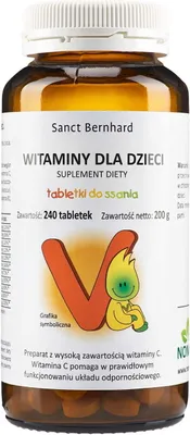 Zdjęcie produktu dla Tabletki witaminowe dla dzieci Sanct Bernhard - 240 tabletek