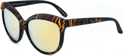 Zdjęcie produktu dla Damskie okulary przeciwsłoneczne Italia Independent I I MOD. 0092 ZEF.044 ZEBRAFFA BROWN 58/20/140