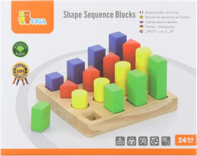Immagine prodotto di Puzzle di legno - colori e forme