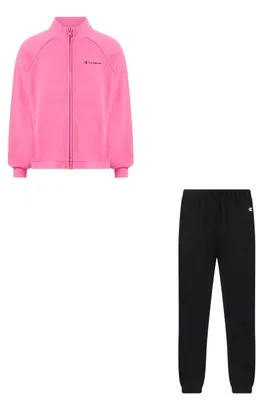 Produktbild von Champion Girls-Sweatsuit Trainingsanzug, Rosa (Ps038), XX-Small für Mädchen und