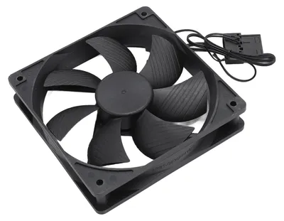 Image de Ventilateur de boîtier pour PC 120 x 120 x 25 mm, ventilateur d'extraction haute précision à double roulement à billes, 3 000 tr/min, 2 broches