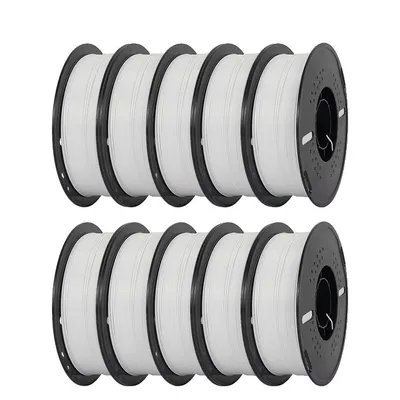 Image de filament pour imprimante 3D, impression à grande vitesse, non toxique, 10kg blanc