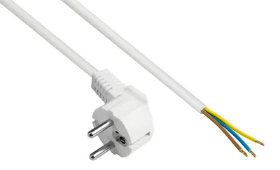 Productafbeelding van Alcasa P0185-W020, 2 meter, stopcontact type E+F, kabel H05VV-F3G, 250 V
