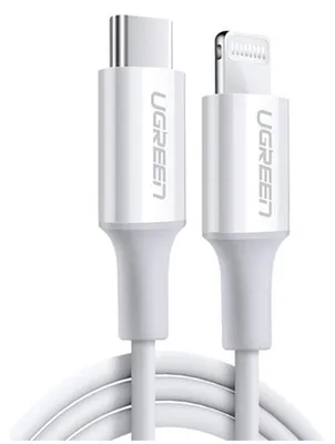 Produktbild von Ugreen 10493, 1 m, USB C, USB C/Lightning, Weiblich, Männlich, Weiß