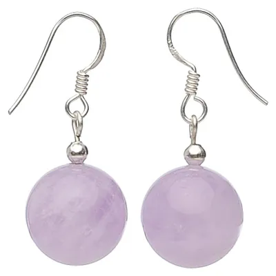 Produktbild von Ohrringe Ohrhänger aus Amethyst & 925 Silber hellviolett flieder Damenohrhänger