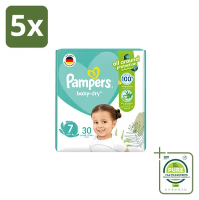 Image de 5 couches Pampers Active Baby Dry, taille 7 - Grand paquet - 5 couches