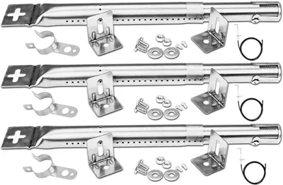 Produktbild von Universeller Gasbrenner 31-45 cm, Edelstahl, 3 Stück, für Gasgrill