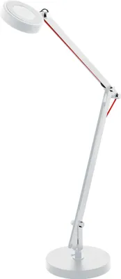 Produktbild von EGLO LED Tischlampe PICARO 1, Tischleuchte, Schreibtischlampe aus Stahl, Nachttischlampe, Bürolampe in weiß, mit Schalter,