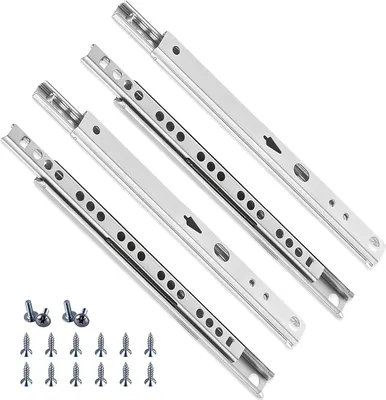 Zdjęcie produktu dla Nawodnice ze stali, 17 x 310 mm, 4 sztuki, do szuflad