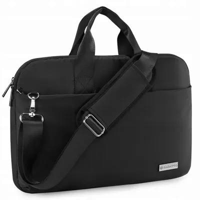 Zdjęcie produktu dla Torba na laptopa 15,6" lekka pojemna czarny pokrowiec na laptopa ZAGATTO