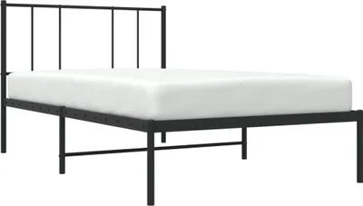 Obrázek produktu pro vidaXL Postel s čelem kovová černá 107x203 cm