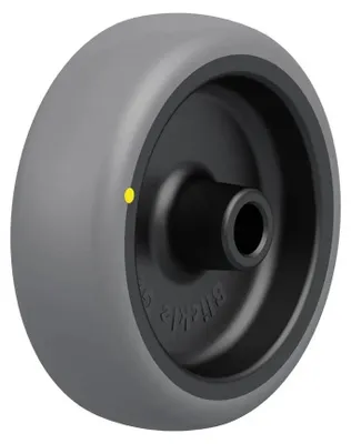 Obrázek produktu pro 100mm kolo s šedou elektricky vodivou termoplastickou pryží na polypropylu