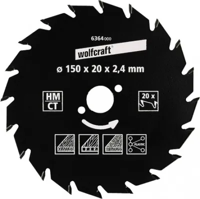 Produktbild von WOLFCRAFT HM Kreissägeblatt mit 30 Zähnen 190 x 16 mm