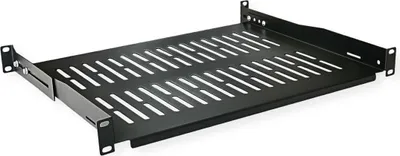 Productafbeelding van VALUE, 19-inch apparaatdrager, 485 x 350 mm, maximaal draagvermogen 25 kg, zwart