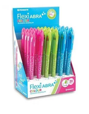 Immagine prodotto di Flexi Abra Penna cancellabile a colori (24 pezzi) PENMATE