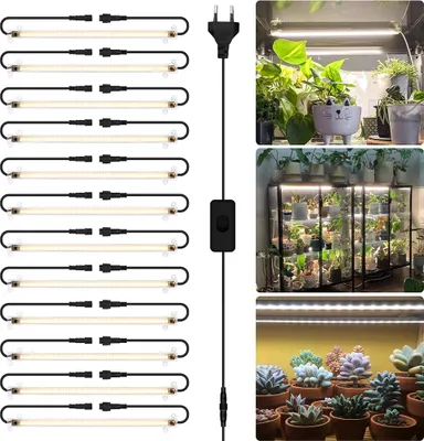 Produktbild von 576 LED Vollspektrum Sonnenlicht Pflanzenlampe Zimmerpflanzen Pflanzenlicht Grow Lampe - 12Pcs