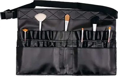 Produktbild von Profi Make-up Pinsel Tasche Tasche Portable 16 Taschen Kosmetik Pinsel Halter Organizer mit Künstler Gürtel Strap Kunstleder (Pinsel nicht enthalten)