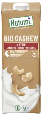 NAPÓJ Z ORZECHÓW NERKOWCA BEZ CUKRU BIO 1 L - NATUMI