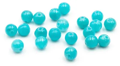 Produktbild von Vintageparts Perlen aus Jade türkis rund 4 mm, 20 Stück