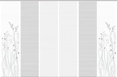 Produktbild von Schiebegardinen GRASIL, halbtransparent, Höhe 260 cm, grau Bambusoptik