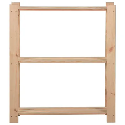 Zdjęcie produktu dla vidaXL Półka do przechowywania z 3 półkami 80x28,5x90 cm z litego drewna sosnowego