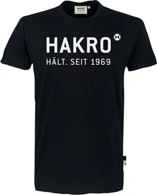 Produktbild von HAKRO T-Shirt Logo 1969, schwarz, XL