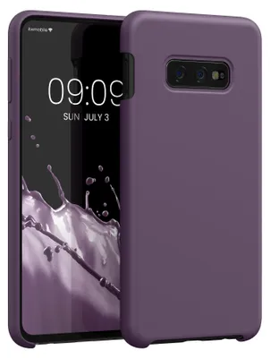 Produktbild von kwmobile Handyhülle für Samsung Galaxy S10e Hülle - Case Silikon - Kabelloses Laden - Schutzhülle Cover in Helle Iris