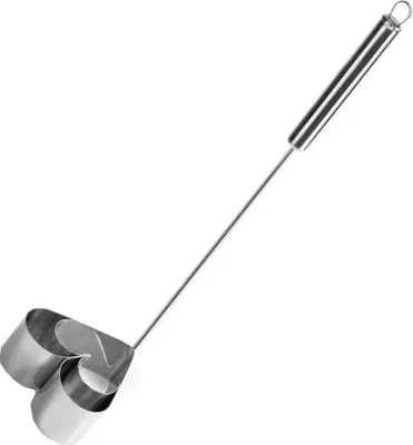 Produktbild von Ibili-Accessories Waffeleisen, Edelstahl, 9,5x10x39,5 cm, Herzform, Silber