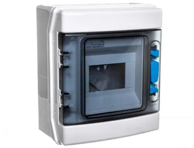 Produktbild von Modulare Verteilerbox 1x6 Aufputzmontage, UV-beständig, IP65, IKA-1/6-ST-UV 174188