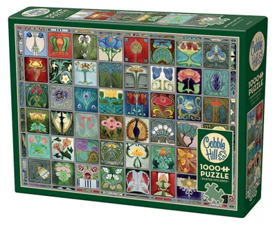 Produktbild von Cobble Hill Art Nouveau Tiles, 1000 Stück(e)