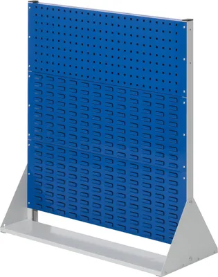 Produktbild von Kappes ®RasterPlan Stellwände einseitig Größe #3 - 1x Lochplatte 2x Schlitzplatten Enzianblau RAL 5010